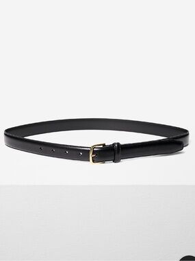 Aritzia Essential Solid Brass Leather Belt